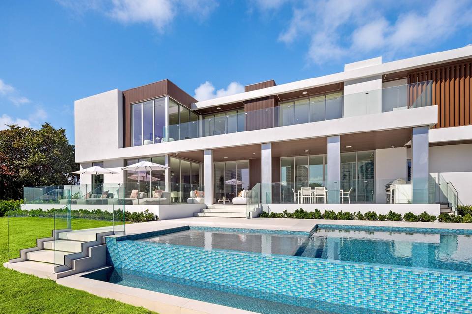 Villa Golden pool terrace in daylight