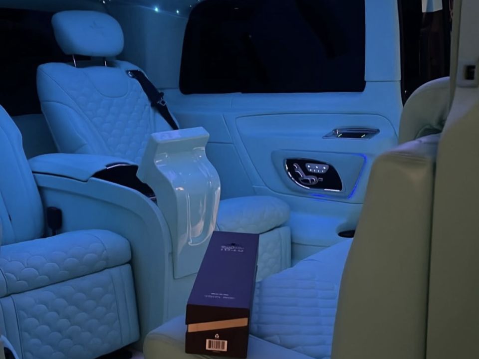 Chauffeured Maybach waiting for guests