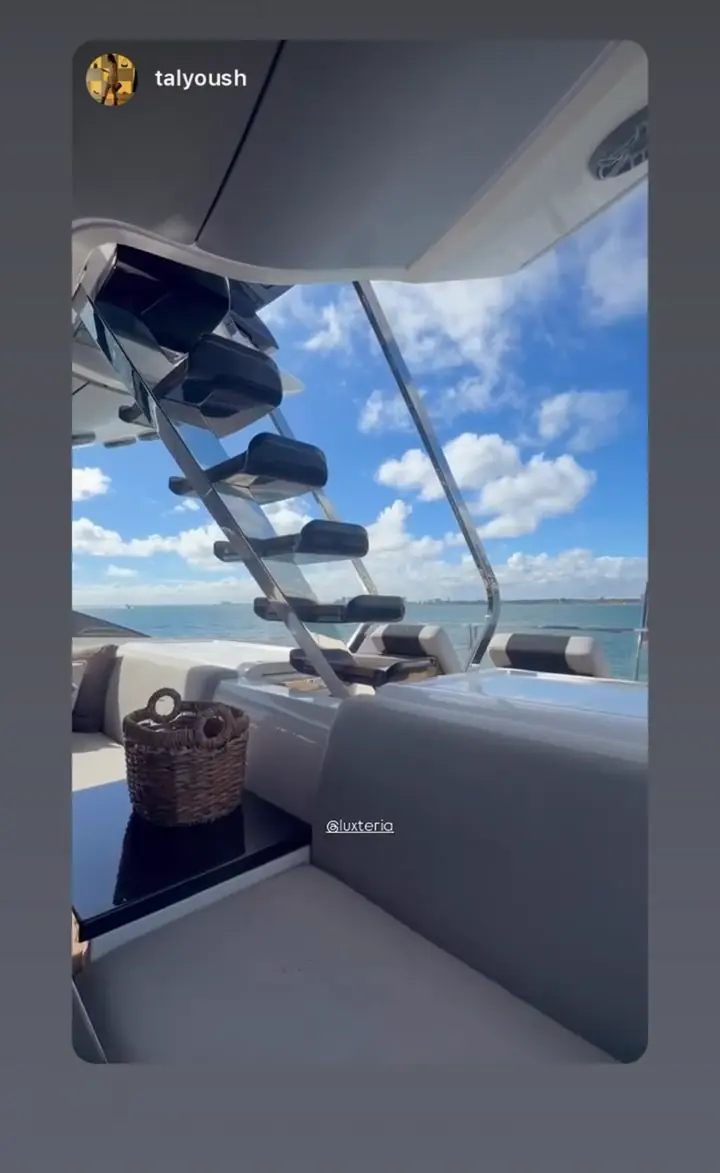 On deck of a Luxteria yacht in Miami