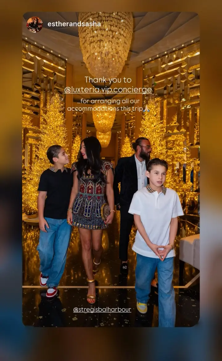 A family thank you at the St. Regis Bal Harbour, arranged by Luxteria