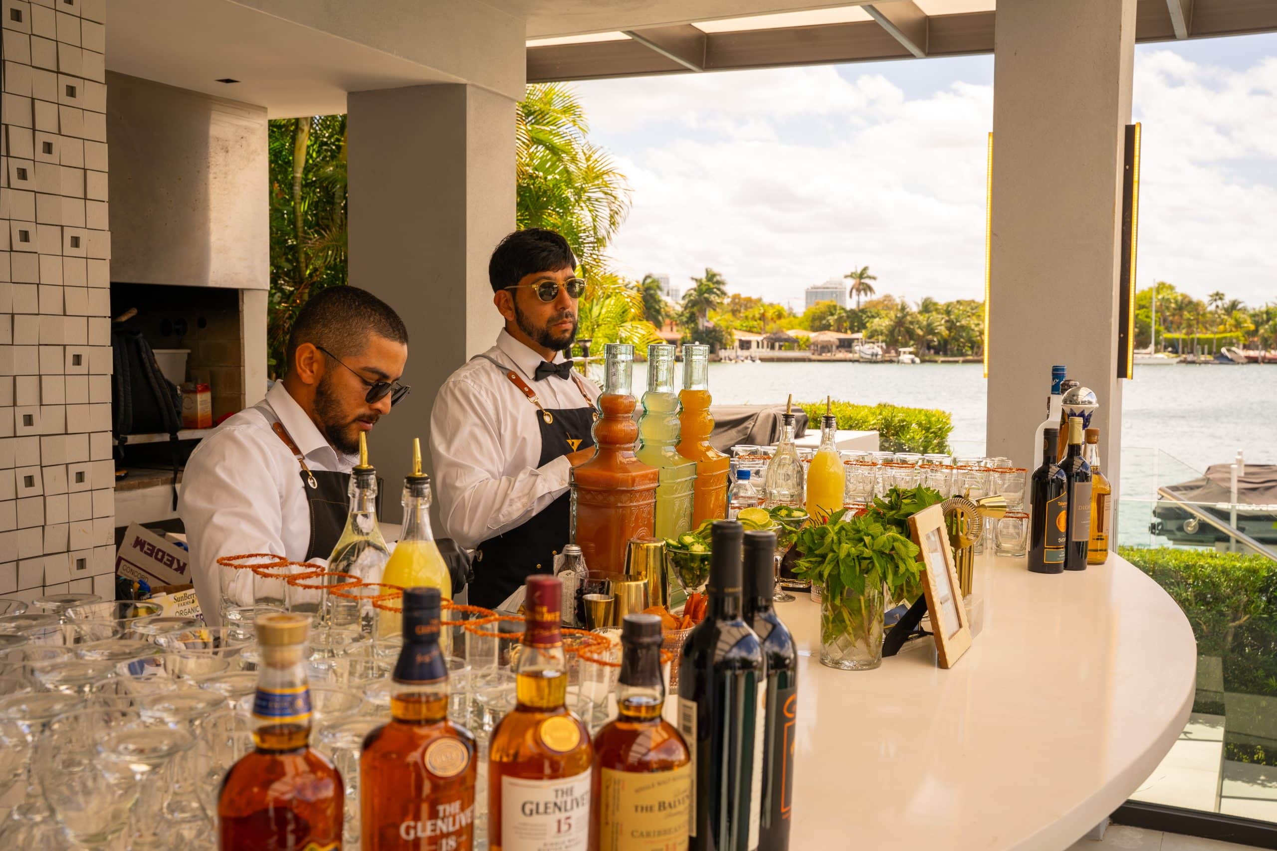Luxteria on site team managing a Florida event